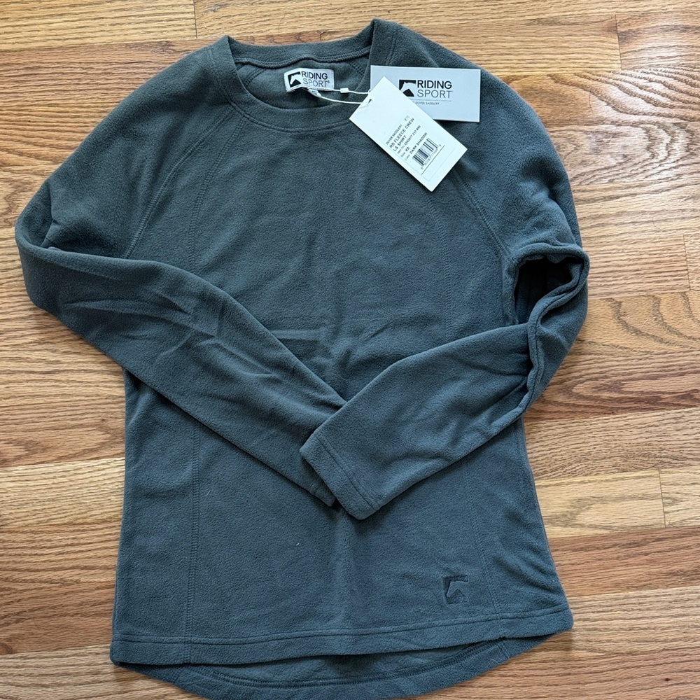 Riding Sport Dark Gray Long Sleeve Top for Horse Riding